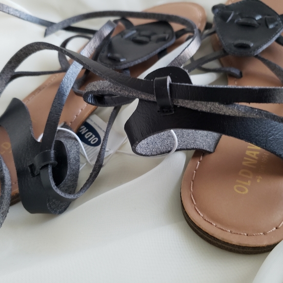 NEW Old Navy lace up sandals - Picture 3 of 4